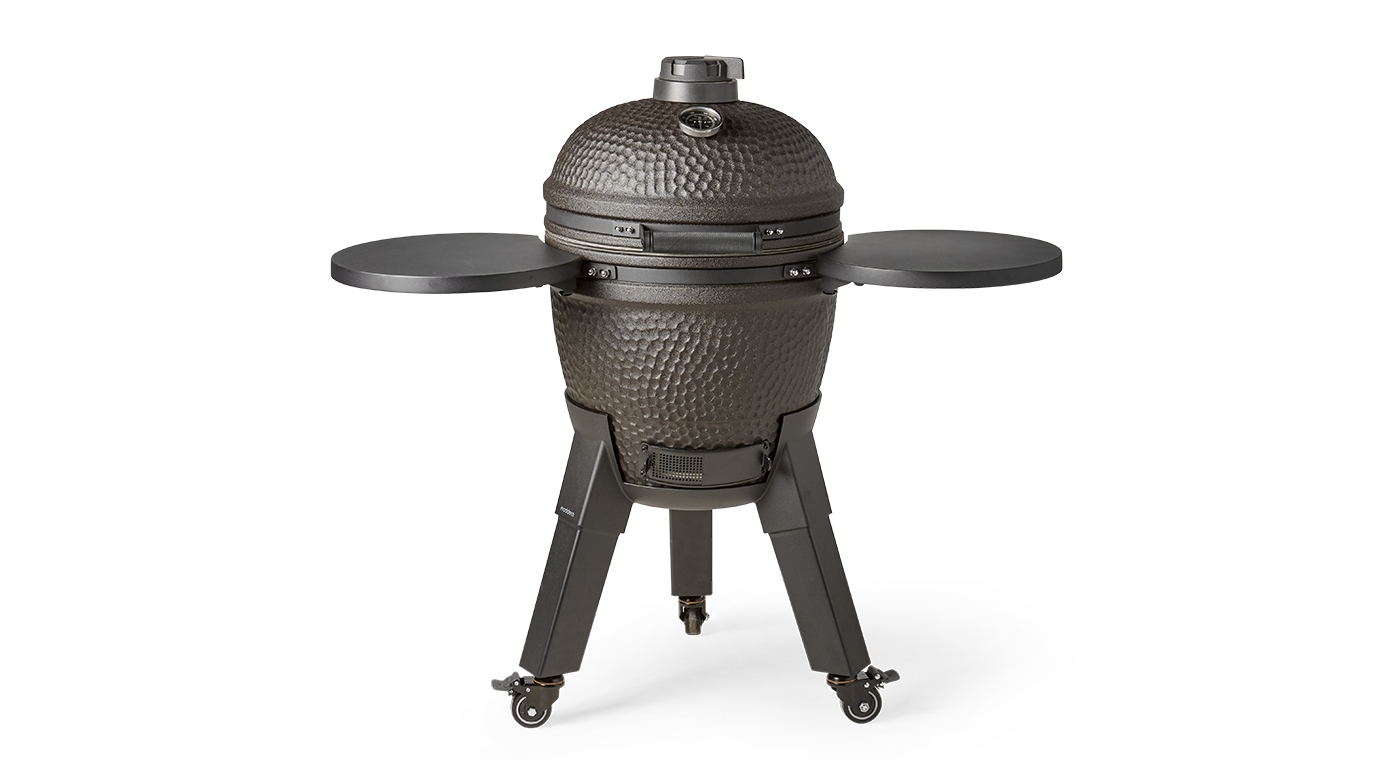 Moddern Kamado Zwart incl. Zijtafels & Zwarte Poten (showmodel)