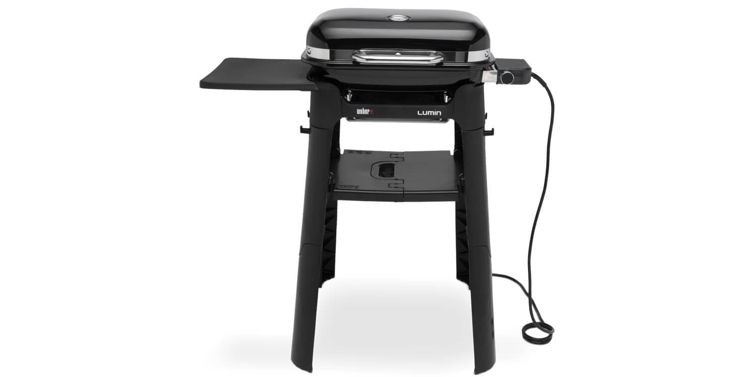 Weber Lumin Compact Black met stand