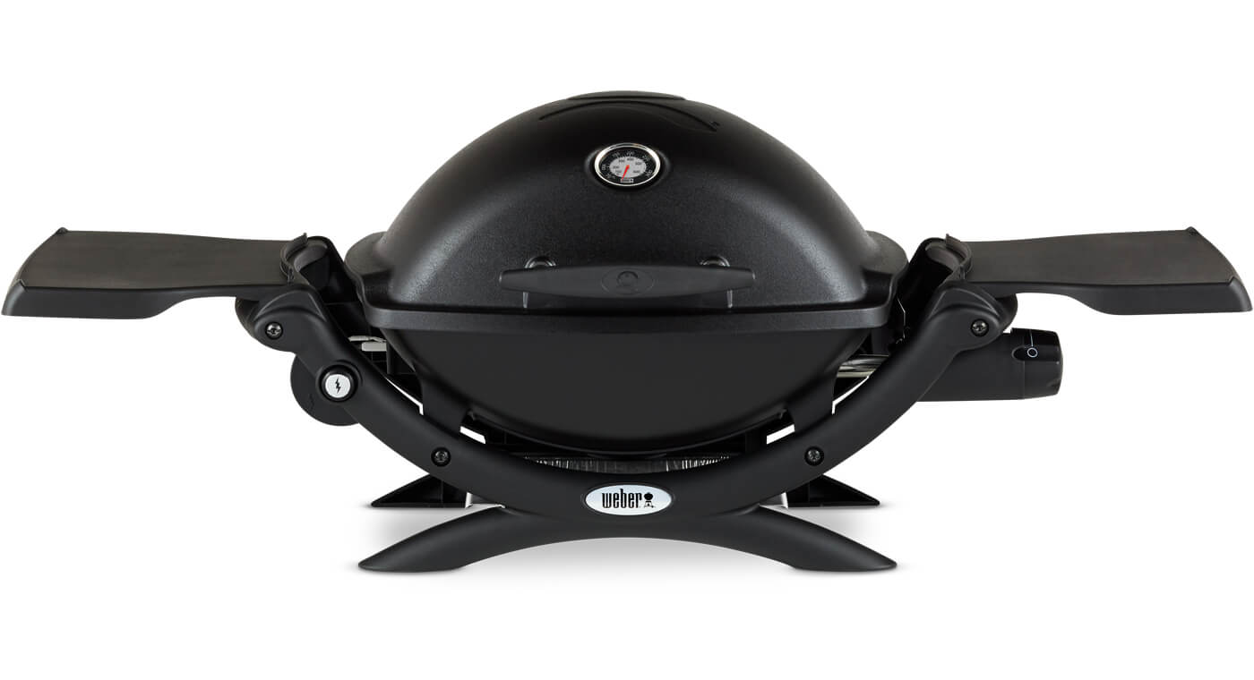 Weber Q 1200 Zwart + Gratis hoes