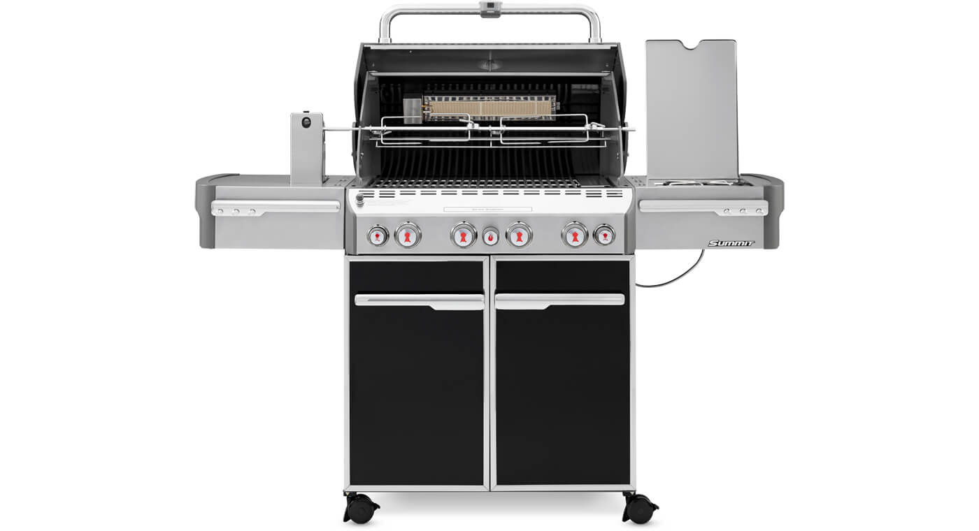 Weber Summit E-470 GBS System Edition Black + Gratis hoes