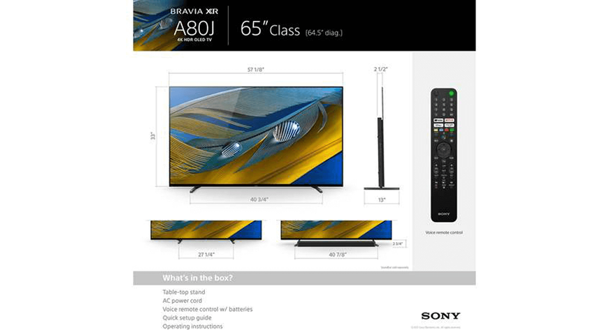 Sony Bravia OLED XR-65A80J (2021) kopen? HelloTV
