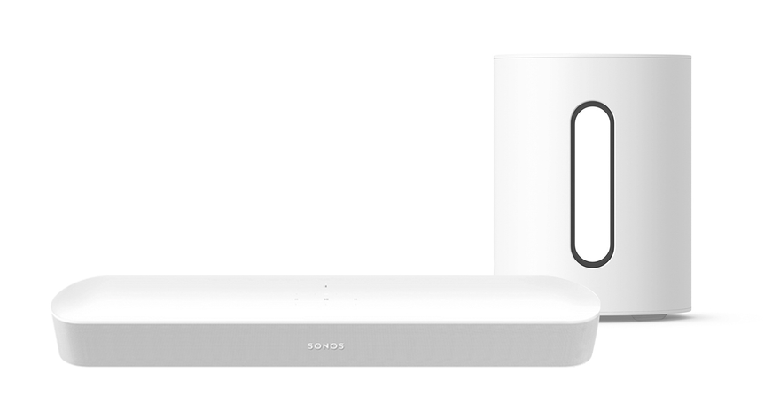 <p>Til je tv, muziek en games naar een hoger niveau met de compacte Sonos Beam soundbar en Sonos Sub Mini. Geniet van een echte surround sound-beleving. Dolby Atmos zorgt ervoor dat het geluid tot leven komt. De Sonos Sub Mini maak je jouw luister-ervaring helemaal compleet. Ervaar nog rijker, meeslepender geluid met een krachtige bas zonder ruis of getril. Installeer je home cinema-systeem eenvoudig met de Sonos-app en synchroniseer het met de huidige afstandsbediening van je tv. En als de tv is uitgeschakeld, stream je makkelijk via wifi je muziek met de Sonos-app, je stem en Apple AirPlay 2.</p>
